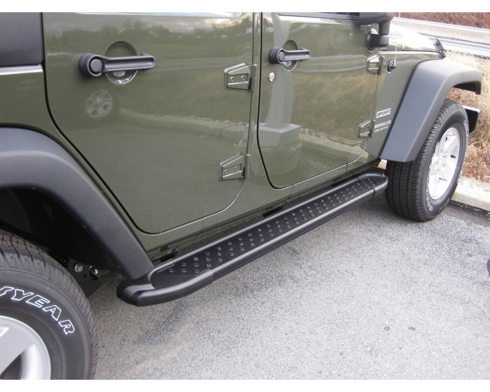 SIDESTEPS BLACK ANTI-SLIP - Jeep Wrangler 2018-
