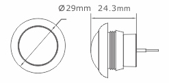 29 x 24,3 mm
