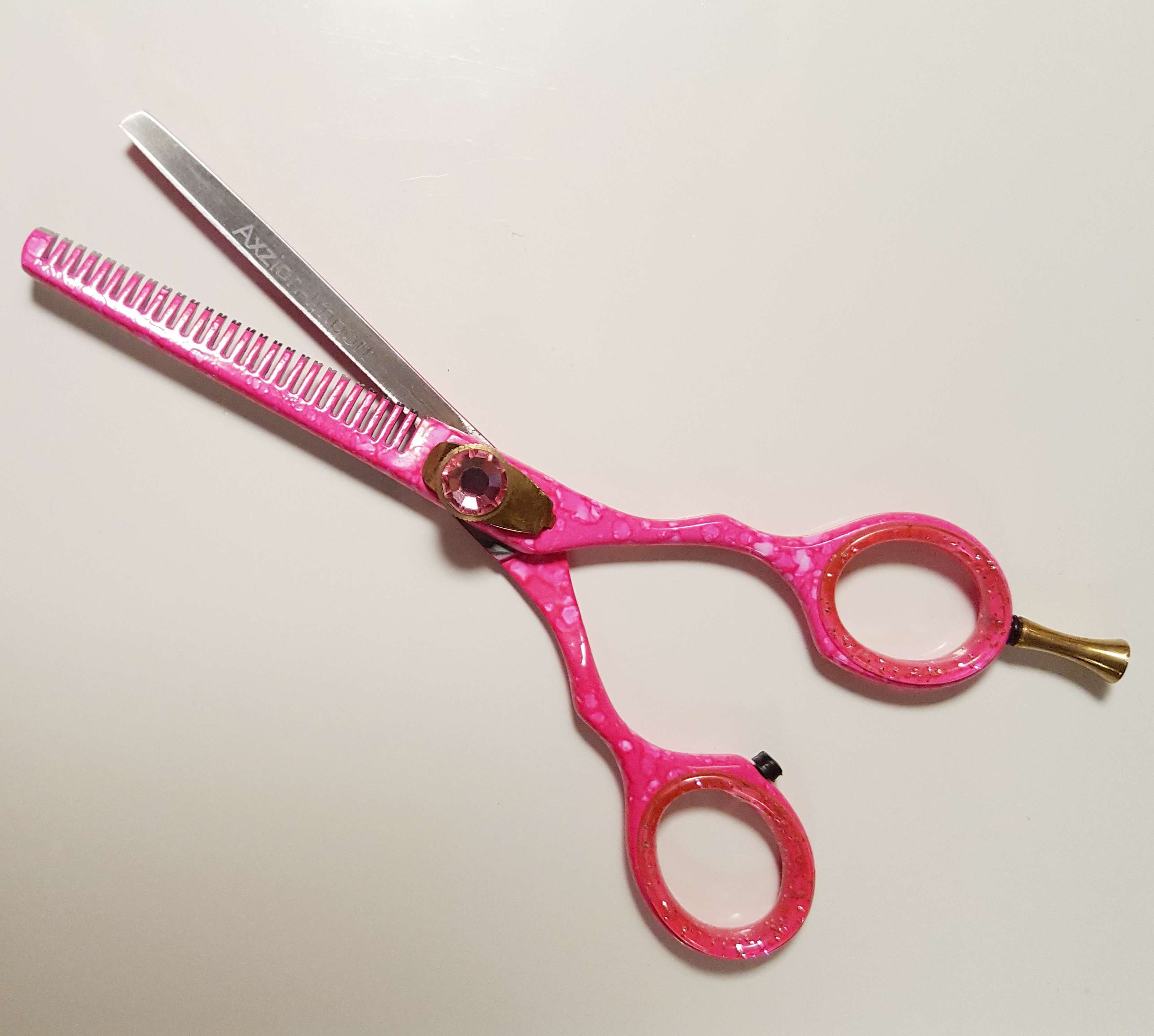 Professionellt Frisörset, Rosa 2 delar i väska. - 2