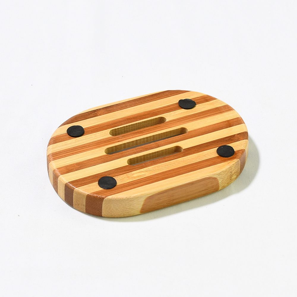 Tvålkopp i bambu 123x83x15 mm - 2