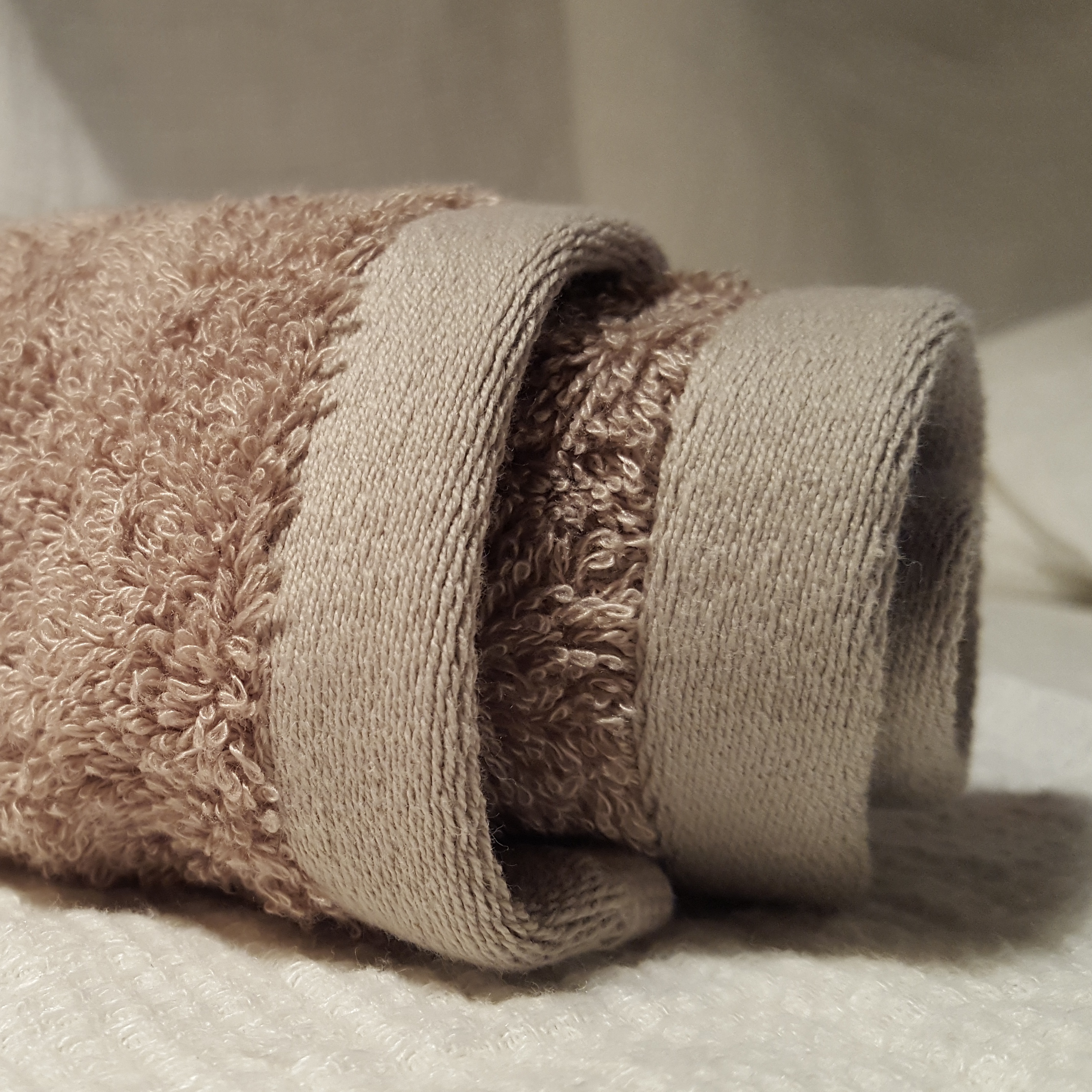 Handduk i Bomull och Bambu 30*30 cm, linnegrå - 2