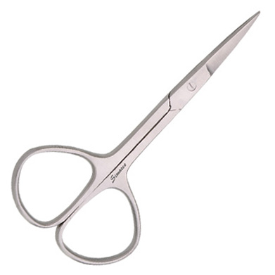 Nagelbandssax förkromat, spetsig, rak 9 cm