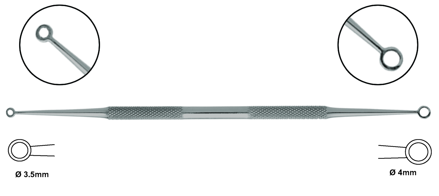Greppverktyg för pormaskar 17 cm, tysk kvalitet