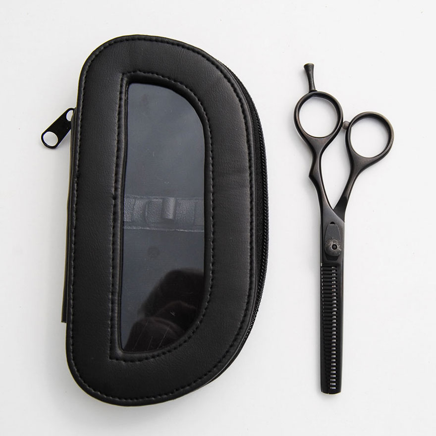 Professionell effilersax, svart titanyta 14.0 cm