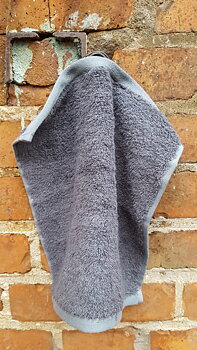 Handduk i Bomull och Bambu 30*30 cm, kolgrå