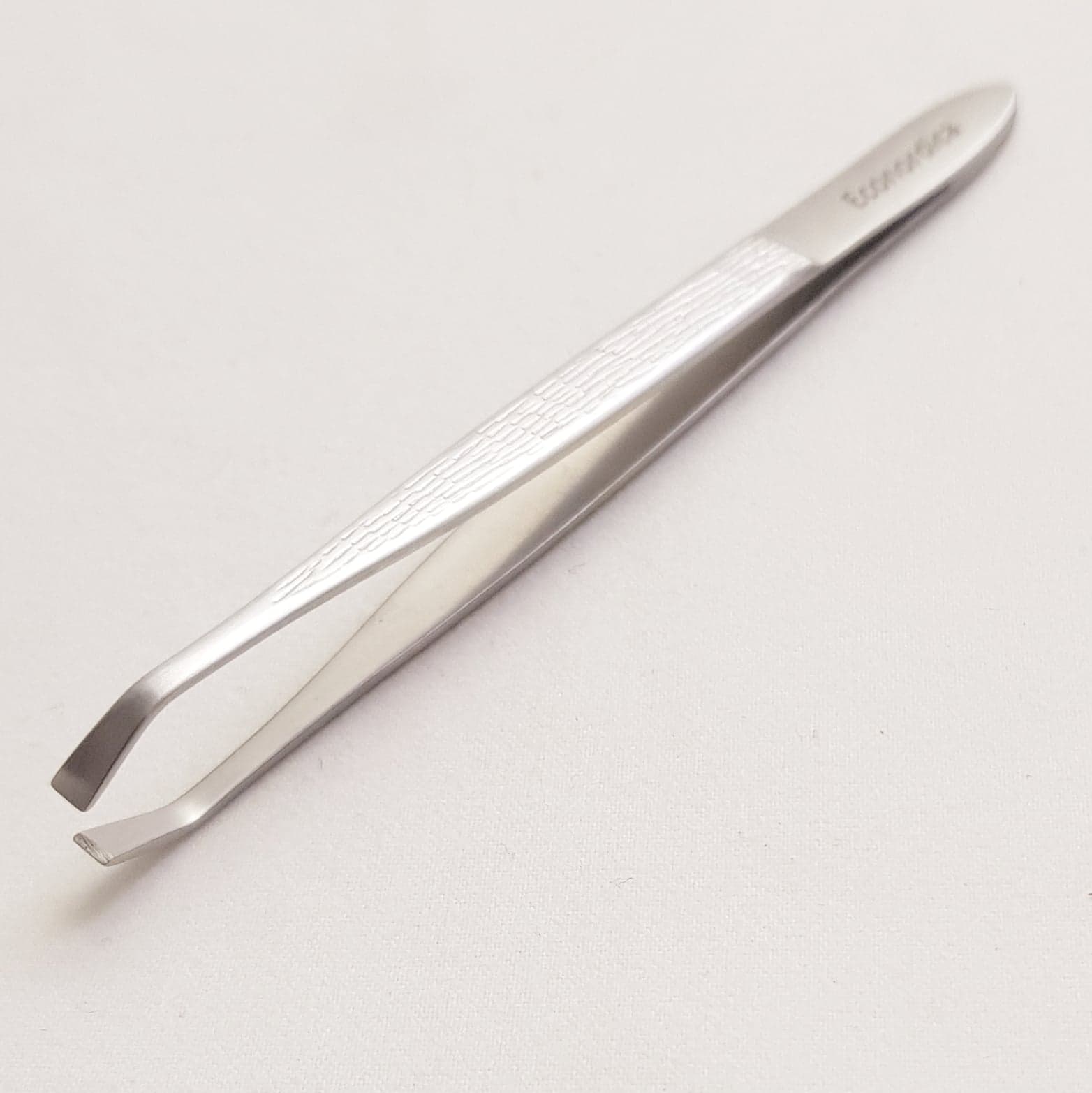 Tweezers, rak, förkromat stål, 8,5 cm - 3