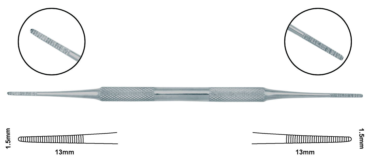 Nageltrångsfil, 14,5 cm tysk kvalitet