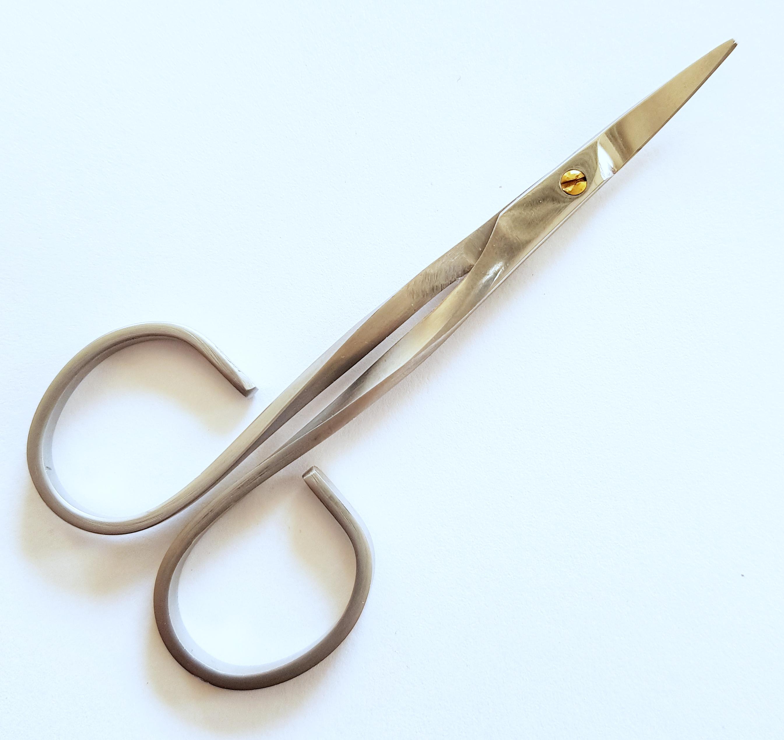 Nagel- och nagelbandssax, böjd, 10 cm 