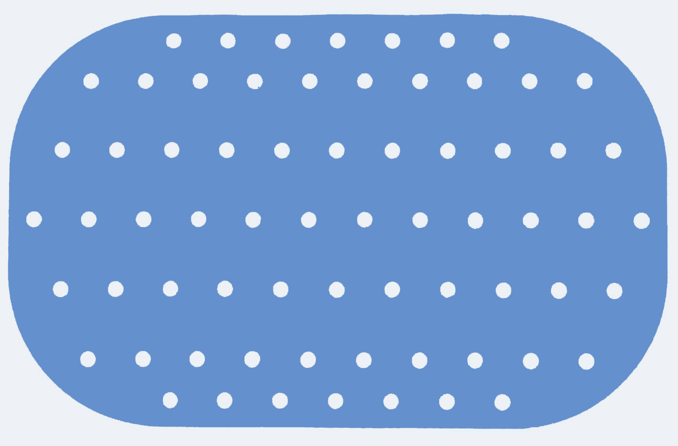 Halkskyddsmatta turkos, badkar 54x35 cm - 3