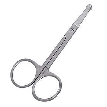 Sax för näshår, stål, trubbig spets, 9 cm