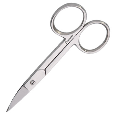 Nagelsax,  rostfritt stål, böjd, 9 cm