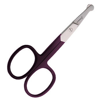 Näs- & öronhårsax, trubbig spets, svart handtag 9 cm