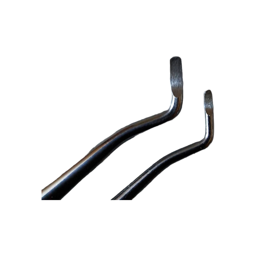 Instrument för nageltrång, nagelband och tånaglar, dubbelsidig kyrett 12,5cm - 3
