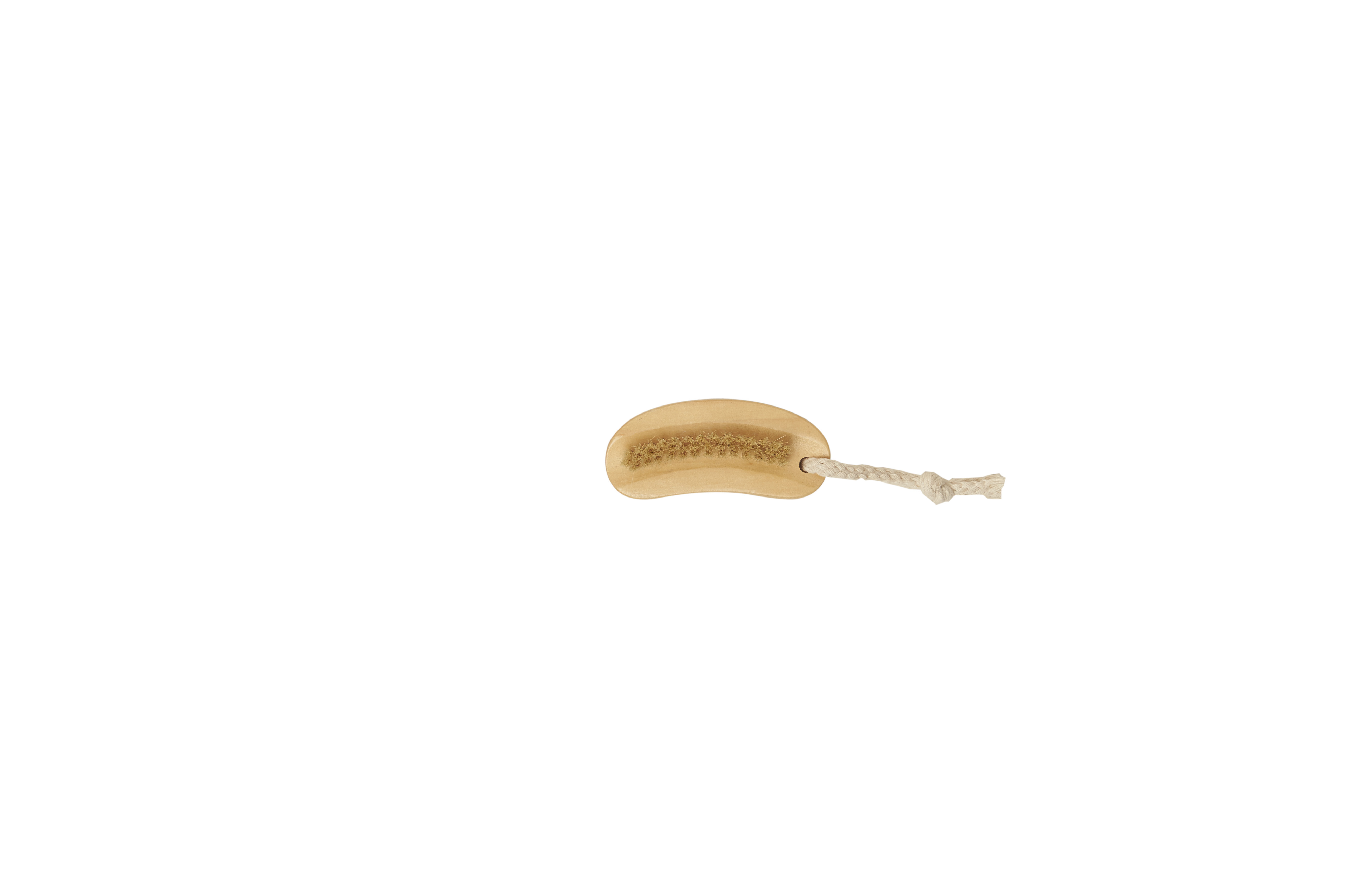 Nagelborste ljust trä, svinhår, 9 * 4 cm  - 3