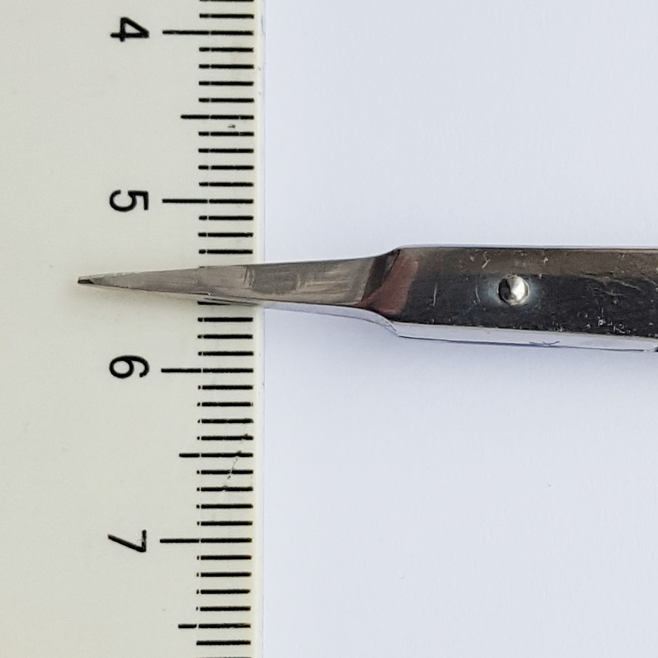 Nagelbandssax, mycket smal 9,3 cm, Rak klippyta - 2