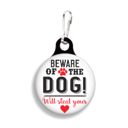 Smycke till halsbandet - Beware of the Dog