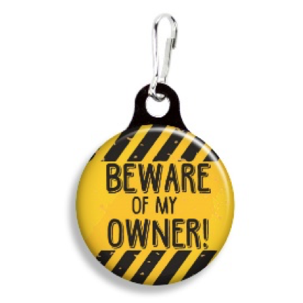 Smycke till halsbandet - Beware My Owner