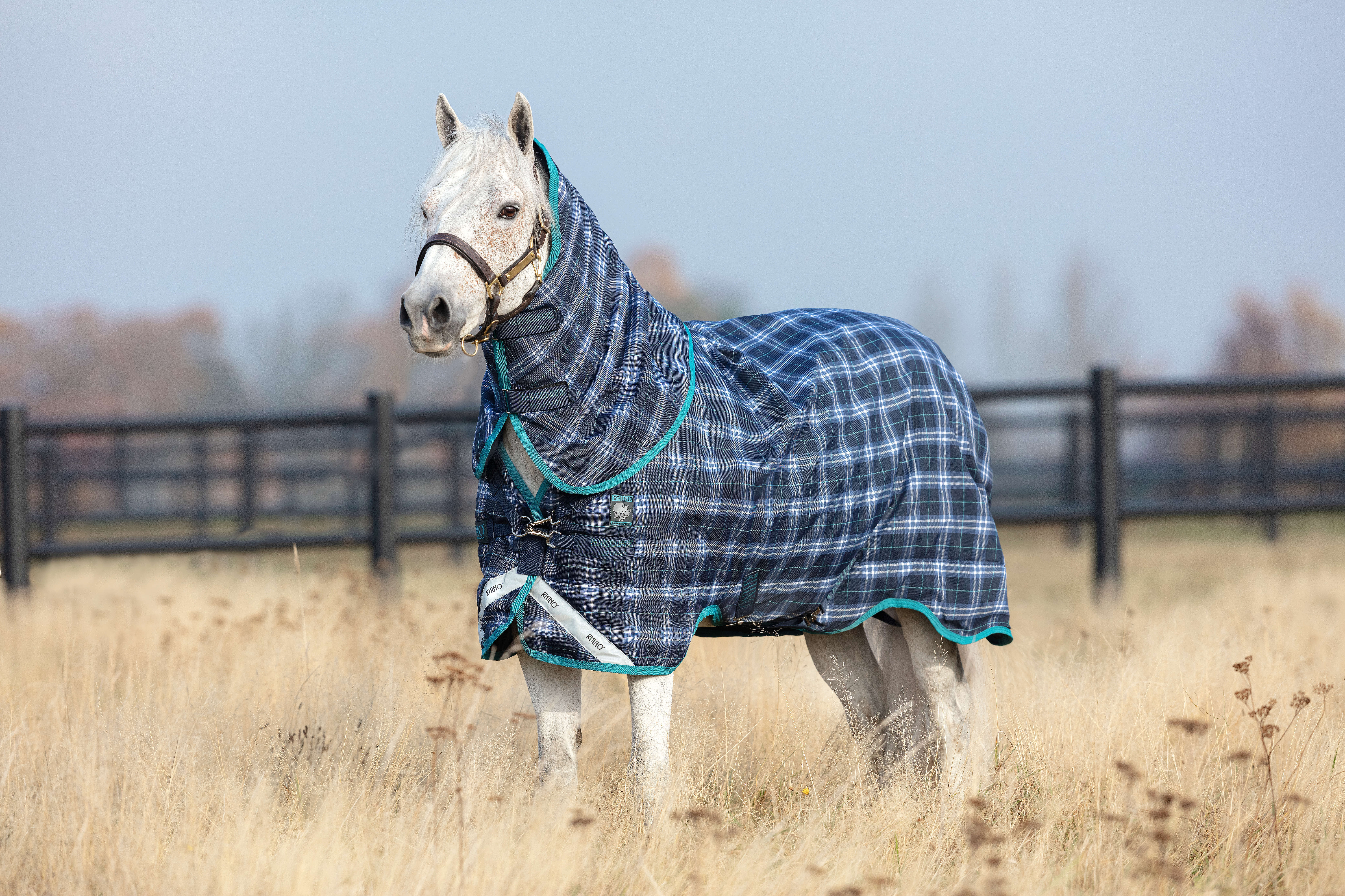 Horseware RHINO PONNY MED VARILAYER PLUS (hals ingår) 200 g navy