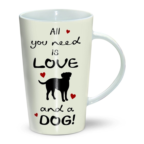 LATTE MUG - DOG "ALL YOU NEED IS LOVE"