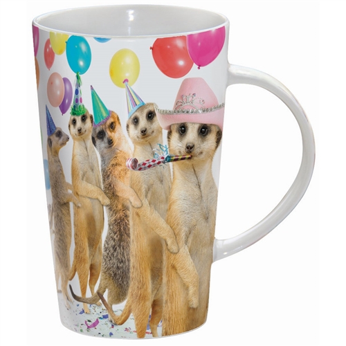 LATTE MUG - MEERKATS "CONGA"