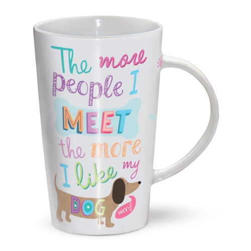 LATTE MUG - THE MORE I LIKE MY DOG