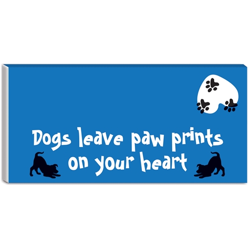 DESKTOP NOTEPAD - DOGS LEAVE PAW PRINTS