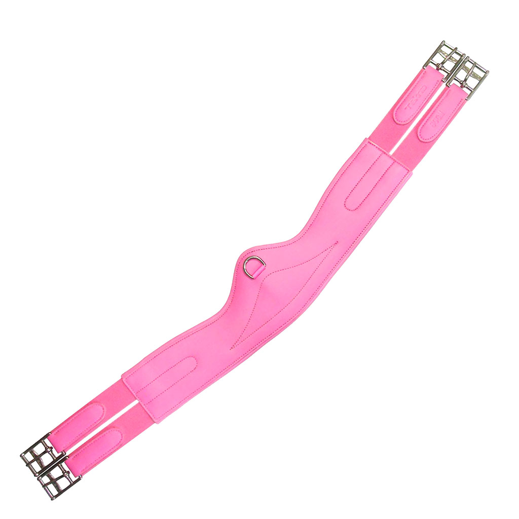 Sadelgjord rosa ponny