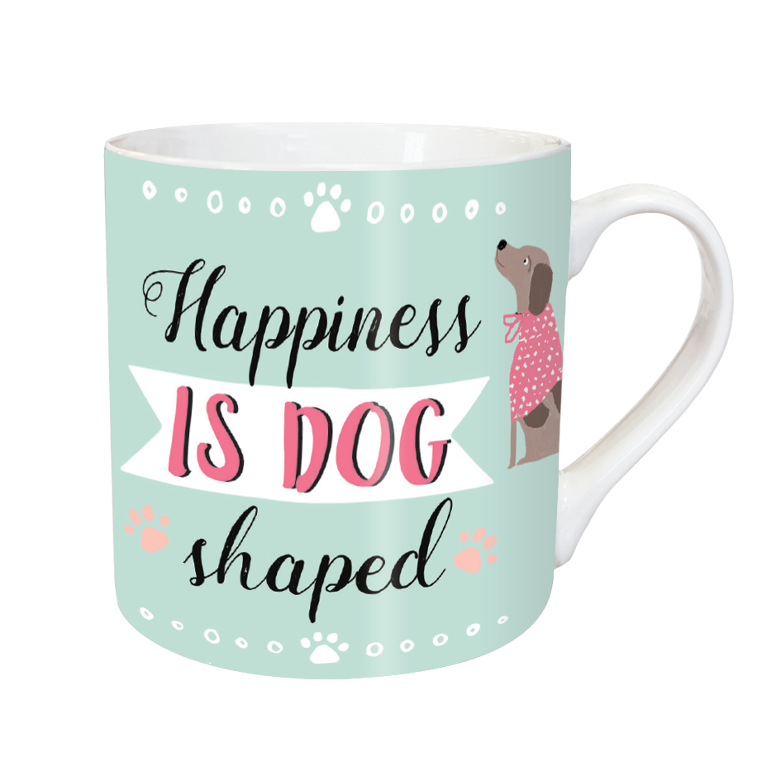 TARKA MUG - HAPPINESS IS DOG SHAPED
