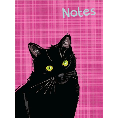 CHUNKY NOTEBOOK - WAGGY TAILS - BLACK CAT
