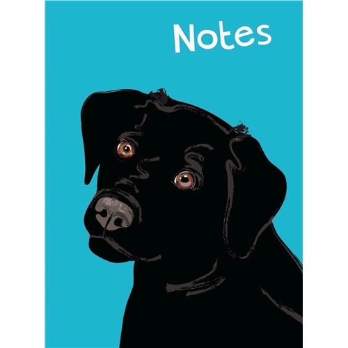 CHUNKY NOTEBOOK - WAGGY TAILS - BLACK LABRADOR
