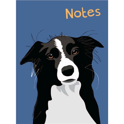 CHUNKY NOTEBOOK - WAGGY TAILS - BORDER COLLIE
