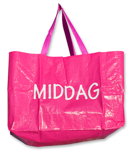Höpåsar 4-pack Morgon, Middag, Lunch, Kväll rosa - 4
