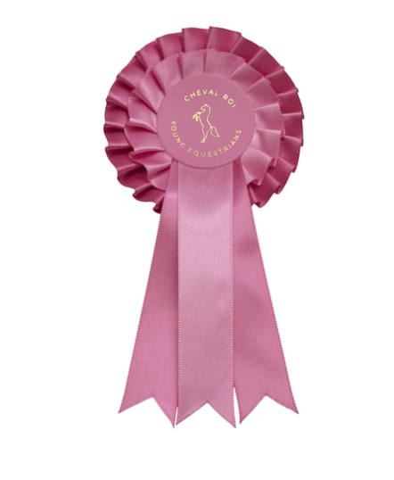 Rosett till käpphäst raspberry pink