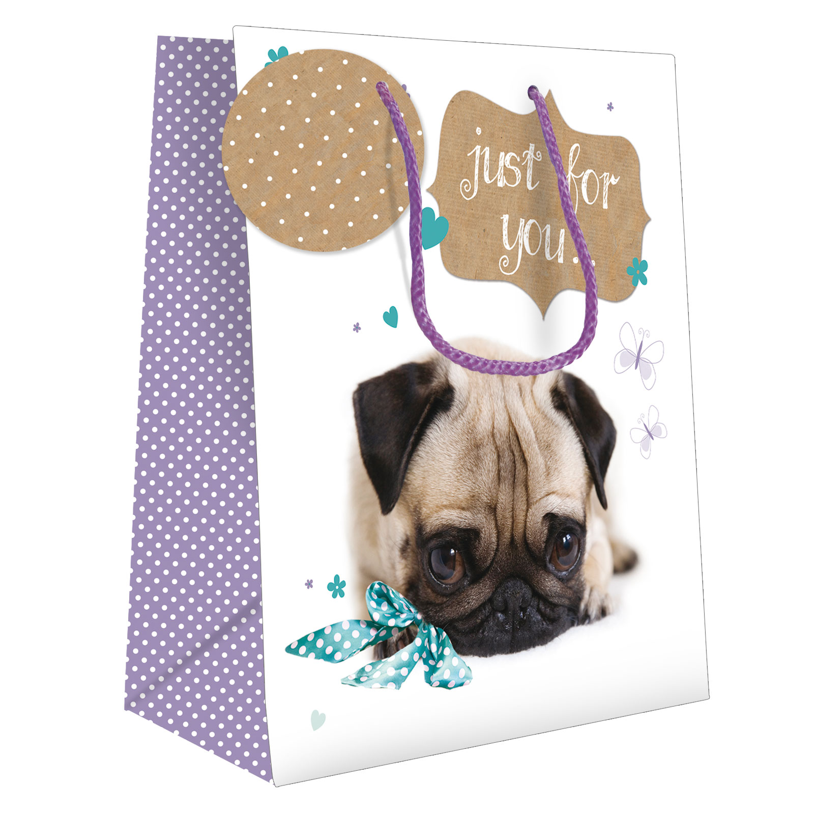 Presentpåse Cute birthday pug