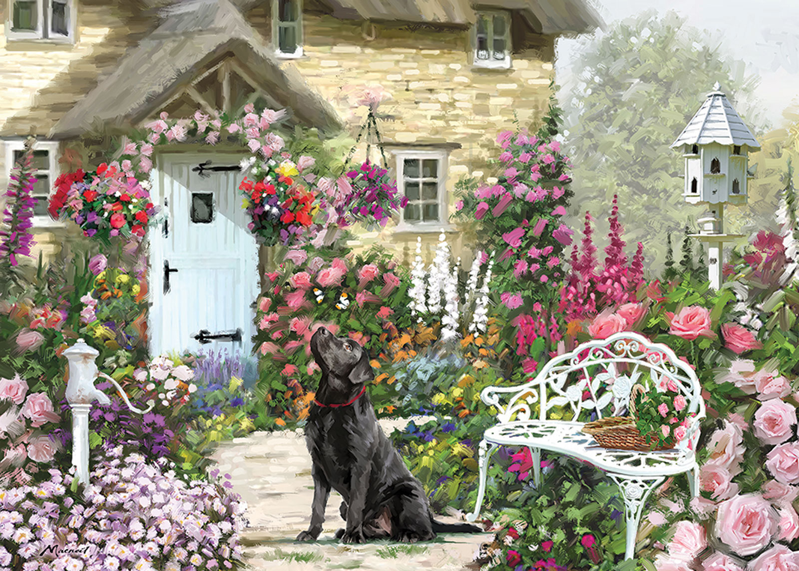 JIGSAW RECTANGULAR - COTTAGE GARDEN