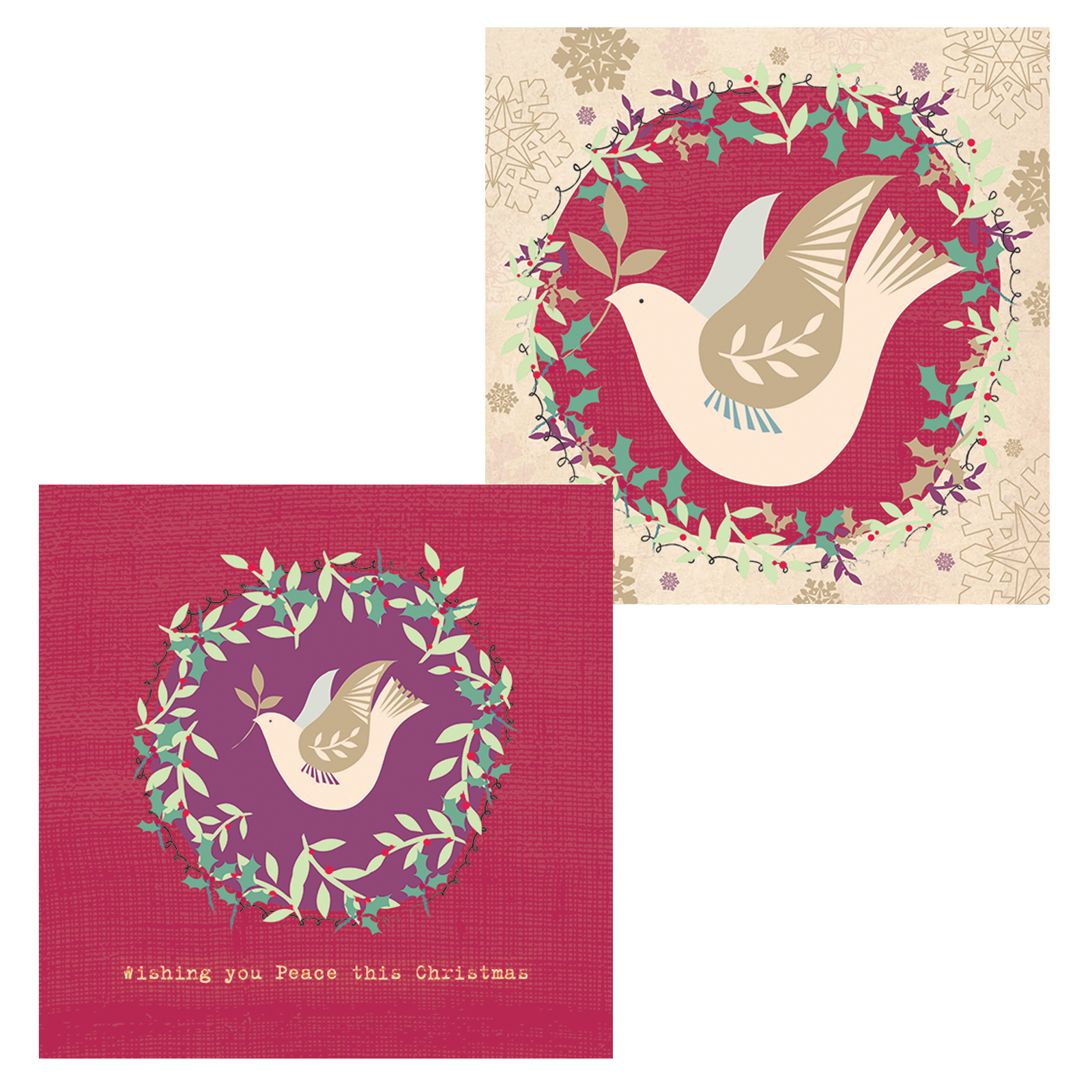 Julkort Twin Peace On Earth