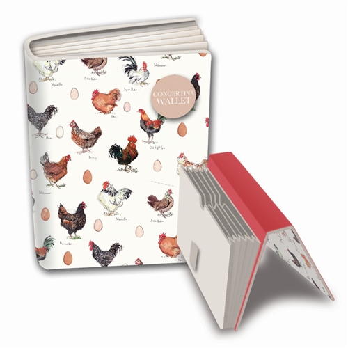 MF CHICKENS - A5 CONCERTINA WALLET