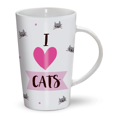 LATTE MUG - I LOVE CATS
