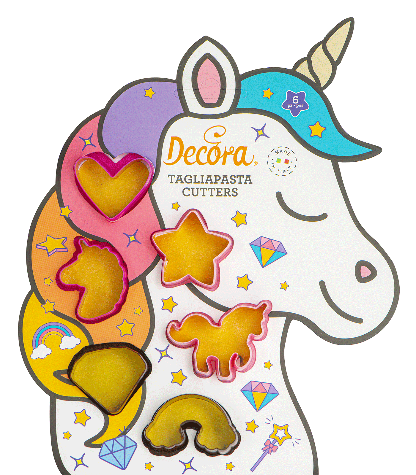Bakformar med unicorn