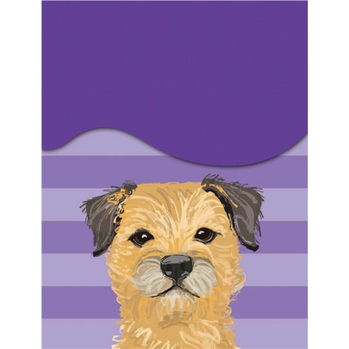 MINI MAGNETIC NOTEPAD (A7) - WAGGY TAILS - BORDER TERRIER