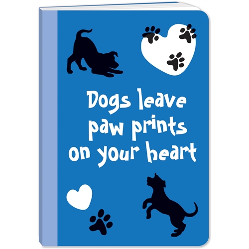 NOTEBOOK (A5) - DOGS LEAVE PAW PRINTS