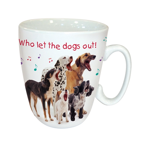 STANDARD MUG - MIXED DOGS "WHO LET THE DOGS OUT!"