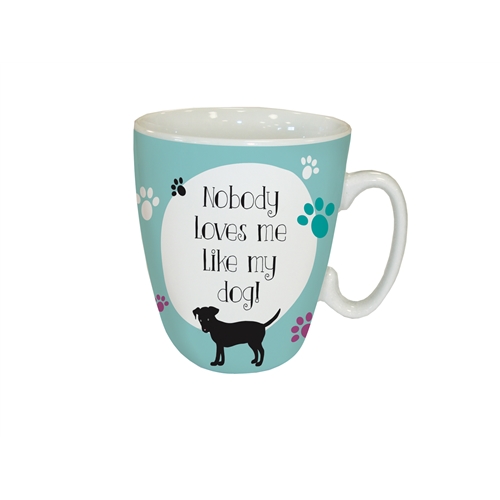 STANDARD MUG - TEXT - NOBODY LOVES ME LIKE MY DOG