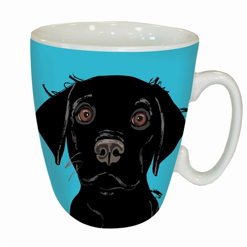 STANDARD MUG - WAGGY TAILS - BLACK LABRADOR