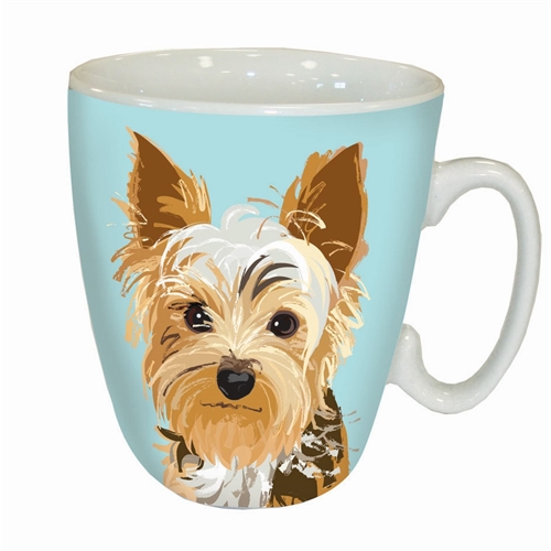 STANDARD MUG - WAGGY TAILS - YORKSHIRE TERRIER