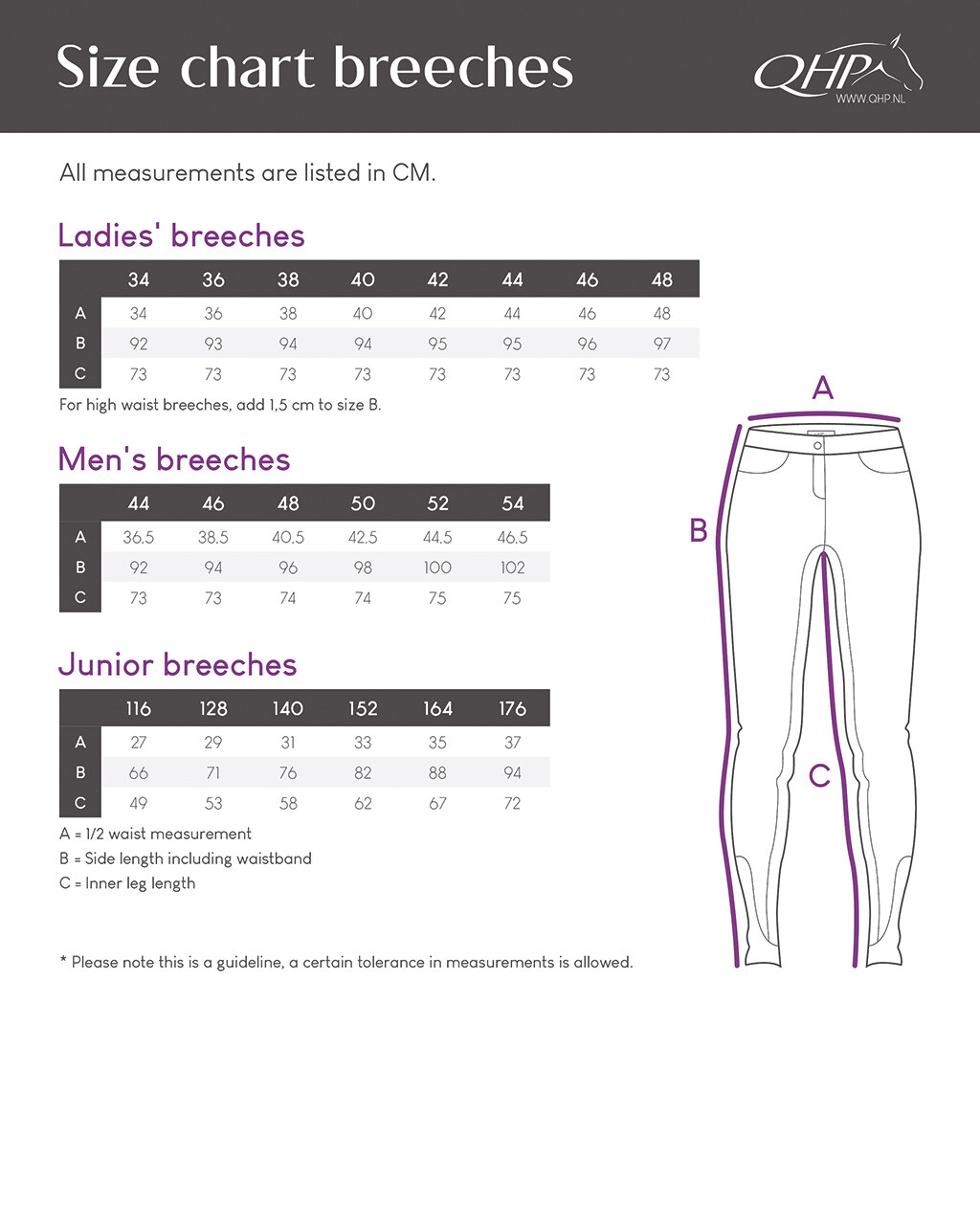 Ridtights Eden Junior - Svart