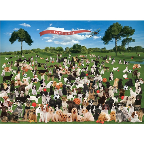 JIGSAW RECTANGULAR - SUMMER DOGS
