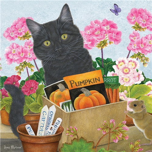 JIGSAW SQUARE - Black Cat Pumpkin