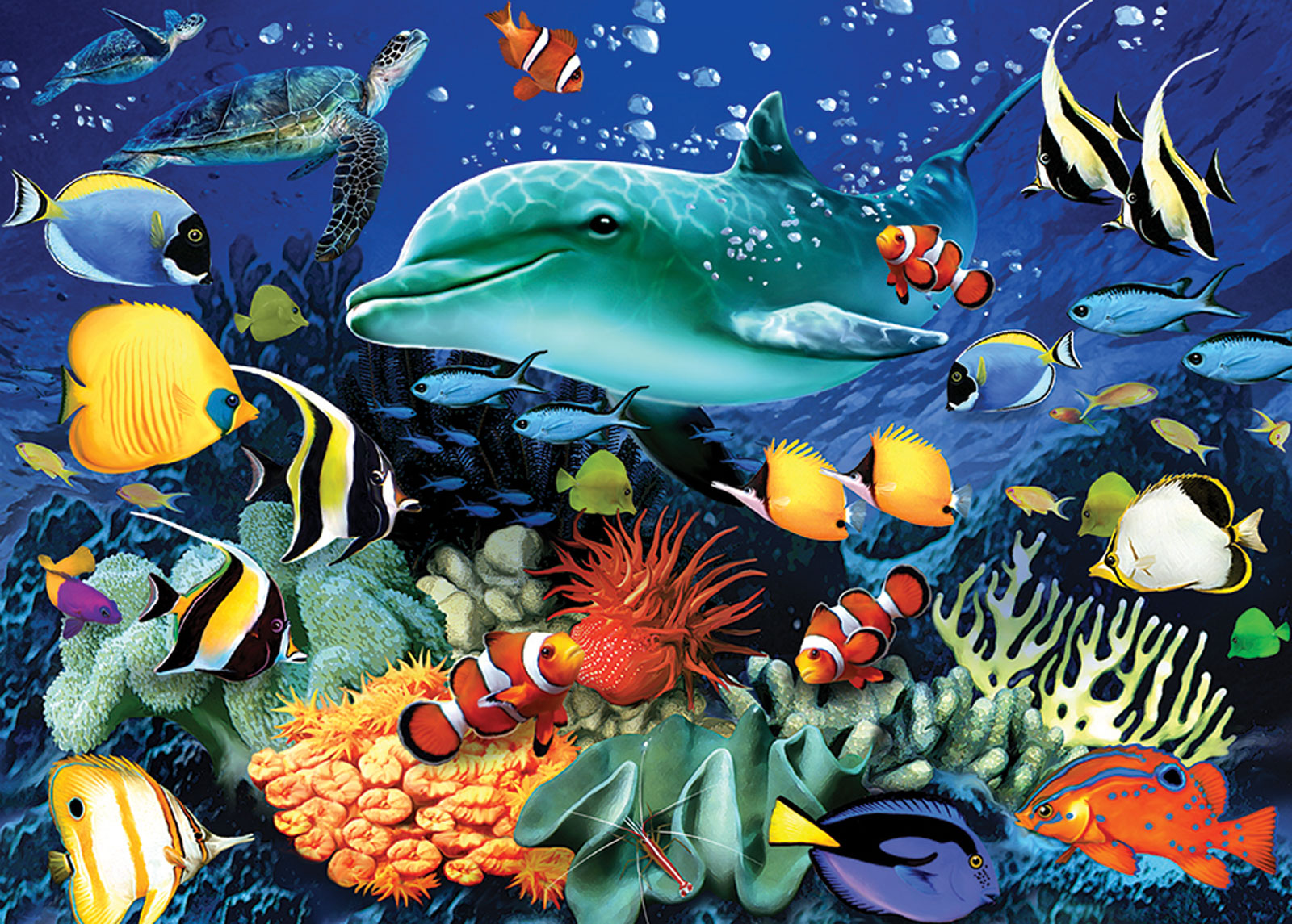 JIGSAW 1000 PIECE RECTANGULAR - CORAL REEF