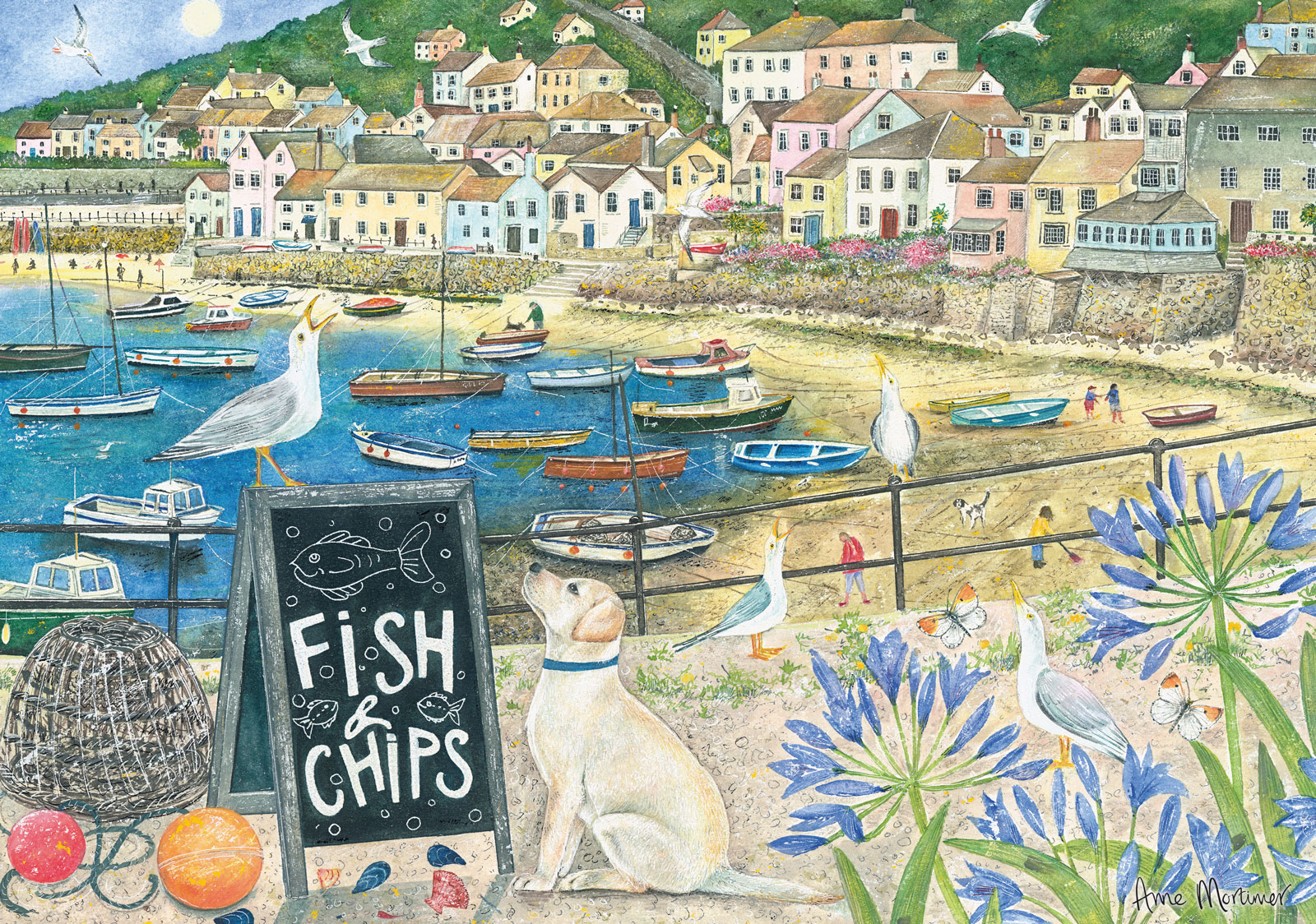 JIGSAW 1000 PIECE RECTANGULAR - FISH 'N' CHIPS